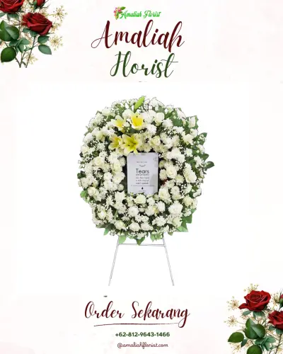 Krans Bunga Duka Cita di Kendaldoyong